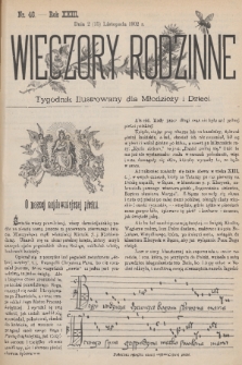 Wieczory Rodzinne : tygodnik illustrowany dla dzieci i młodzieży. R. 23, 1902, no. 46