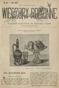 Wieczory Rodzinne : tygodnik ilustrowany dla młodzieży i dzieci z dodatkiem powieściowym. R. 25, 1904, nr 25