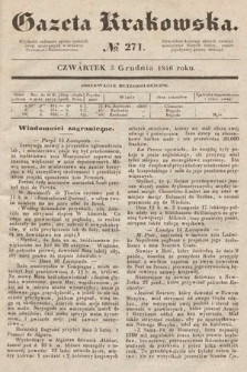 Gazeta Krakowska. 1846, nr 271