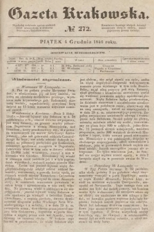 Gazeta Krakowska. 1846, nr 272