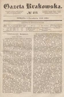 Gazeta Krakowska. 1846, nr 273