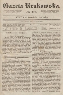 Gazeta Krakowska. 1846, nr 278
