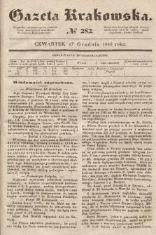 Gazeta Krakowska. 1846, nr 282