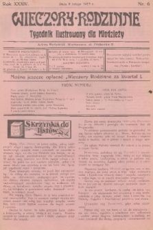 Wieczory Rodzinne : tygodnik ilustrowany dla młodzieży. R. 34, 1913, nr 6