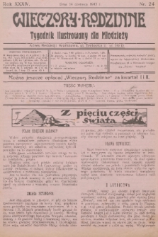 Wieczory Rodzinne : tygodnik ilustrowany dla młodzieży. R. 34, 1913, nr 24