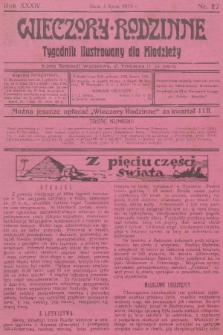 Wieczory Rodzinne : tygodnik ilustrowany dla młodzieży. R. 34, 1913, nr 27