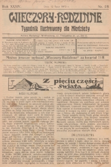 Wieczory Rodzinne : tygodnik ilustrowany dla młodzieży. R. 34, 1913, nr 28