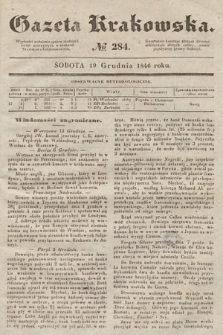 Gazeta Krakowska. 1846, nr 284