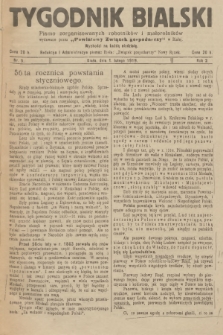 Tygodnik Bialski : pismo zorganizowanych robotników i małorolników. R.2, 1919, Nr 5