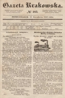 Gazeta Krakowska. 1846, nr 285