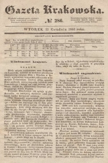 Gazeta Krakowska. 1846, nr 286