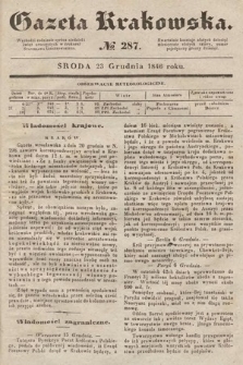 Gazeta Krakowska. 1846, nr 287