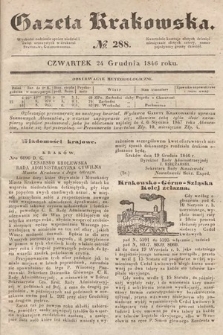 Gazeta Krakowska. 1846, nr 288