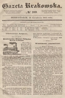 Gazeta Krakowska. 1846, nr 289