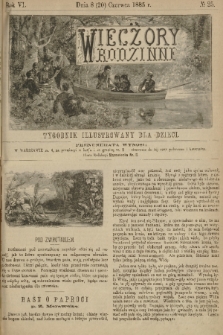 Wieczory Rodzinne : tygodnik illustrowany dla dzieci. R. 6, 1885, no. 25