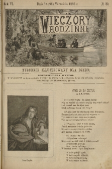 Wieczory Rodzinne : tygodnik illustrowany dla dzieci. R. 6, 1885, no. 39