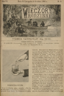 Wieczory Rodzinne : tygodnik illustrowany dla dzieci. R. 6, 1885, no. 49