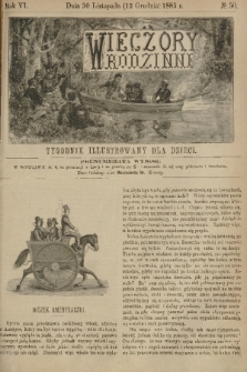 Wieczory Rodzinne : tygodnik illustrowany dla dzieci. R. 6, 1885, no. 50