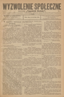 Wyzwolenie Społeczne : pismo zorganizowanych robotników i małorolników. R.2, 1919, nr 37