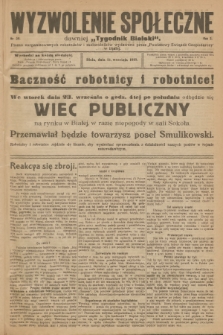 Wyzwolenie Społeczne : pismo zorganizowanych robotników i małorolników. R.2, 1919, nr 38