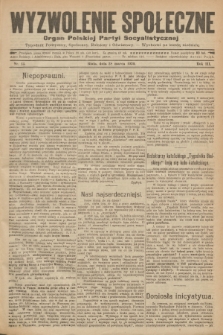 Wyzwolenie Społeczne : organ Polskiej Partyi Socyalistycznej : tygodnik polityczny, społeczny, rolniczy i oświatowy. R.3, 1920, nr 13