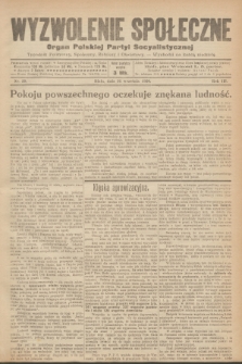 Wyzwolenie Społeczne : organ Polskiej Partyi Socyalistycznej : tygodnik polityczny, społeczny, rolniczy i oświatowy. R.3, 1920, nr 39