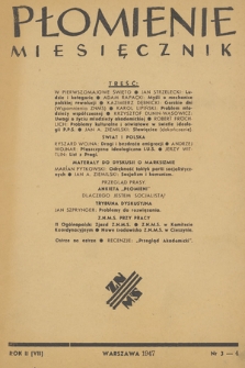 Płomienie : [organ Związku Niezależnej Młodzieży Socjalistycznej]. R. 2, 1947, nr 3-4