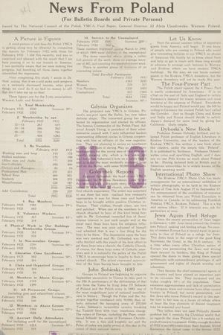 News From Poland. R. 1, 1933, nr 6