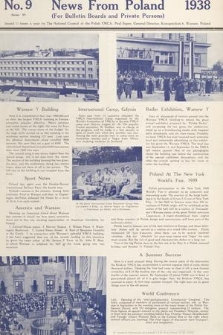 News from Poland. R. 6, 1938, nr 9