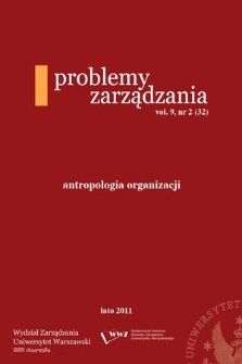 Problemy Zarządzania. Vol. 9, 2011, nr 2