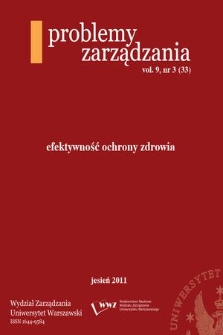 Problemy Zarządzania. Vol. 9 (2011) nr 3