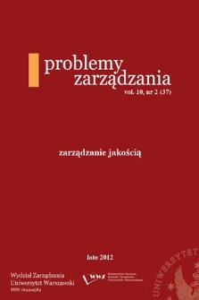 Problemy Zarządzania. Vol. 10 (2012) nr 2