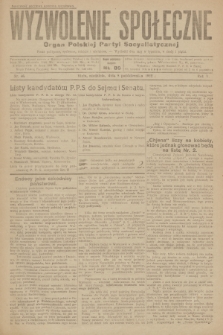 Wyzwolenie Społeczne : organ Polskiej Partyi Socyalistycznej : pismo polityczne, społeczne, rolnicze i oświatowe. R.5, 1922, nr 46