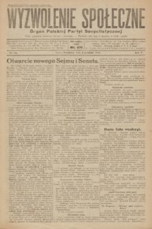 Wyzwolenie Społeczne : organ Polskiej Partyi Socyalistycznej : pismo polityczne, społeczne, rolnicze i oświatowe. R.5, 1922, nr 59