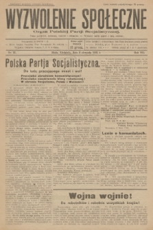 Wyzwolenie Społeczne : organ Polskiej Partji Socjalistycznej : pismo polityczne, społeczne, rolnicze i oświatowe. R.7, 1924, nr 31