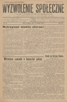 Wyzwolenie Społeczne : organ Polskiej Partji Socjalistycznej : pismo polityczne, społeczne, rolnicze i oświatowe. R.7, 1924, nr 33