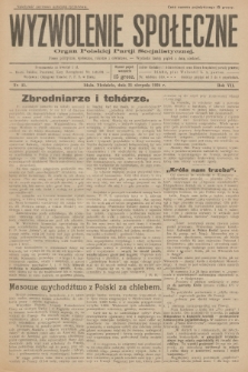 Wyzwolenie Społeczne : organ Polskiej Partji Socjalistycznej : pismo polityczne, społeczne, rolnicze i oświatowe. R.7, 1924, nr 35