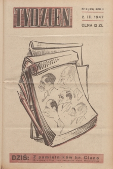 Tydzień. 1947, nr 9 (33)