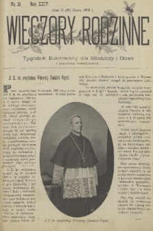 Wieczory Rodzinne : tygodnik ilustrowany dla młodzieży i dzieci z dodatkiem powieściowym. R. 24, 1903, nr 13