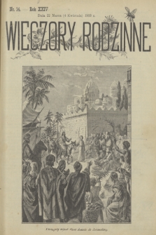 Wieczory Rodzinne : tygodnik ilustrowany dla młodzieży i dzieci z dodatkiem powieściowym. R. 24, 1903, nr 14