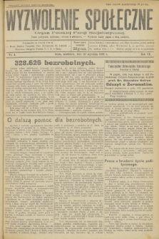 Wyzwolenie Społeczne : organ Polskiej Partji Socjalistycznej : pismo polityczne, społeczne, rolnicze i oświatowe. R.9, 1926, nr 4