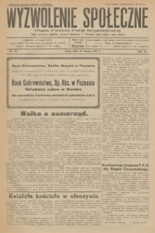 Wyzwolenie Społeczne : organ Polskiej Partji Socjalistycznej : pismo polityczne, społeczne, rolnicze i oświatowe. R.10, 1927, nr 13