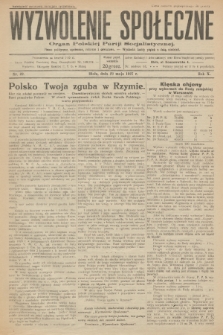 Wyzwolenie Społeczne : organ Polskiej Partji Socjalistycznej : pismo polityczne, społeczne, rolnicze i oświatowe. R.10, 1927, nr 22