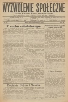 Wyzwolenie Społeczne : organ Polskiej Partji Socjalistycznej : pismo polityczne, społeczne, rolnicze i oświatowe. R.10, 1927, nr 44