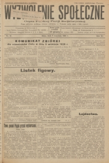 Wyzwolenie Społeczne : organ Polskiej Partji Socjalistycznej : pismo polityczne, społeczne, rolnicze i oświatowe. R.11, 1928, nr 37