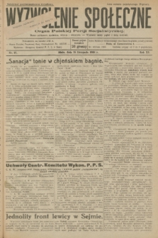 Wyzwolenie Społeczne : organ Polskiej Partji Socjalistycznej : pismo polityczne, społeczne, rolnicze i oświatowe. R.11, 1928, nr 47