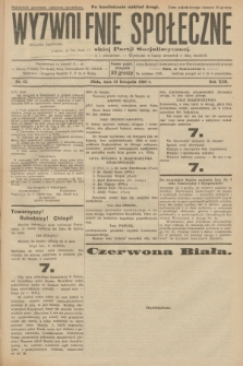 Wyzwolenie Społeczne : organ Polskiej Partji Socjalistycznej : pismo polityczne, społeczne, rolnicze i oświatowe. R.13, 1930, nr 42