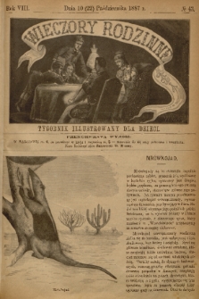 Wieczory Rodzinne : tygodnik illustrowany dla dzieci. R. 8, 1887, nr 43