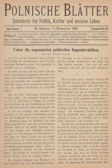 Polnische Blätter : Zeitschrift für Politik, Kultur und soziales Leben. Bd.13, 1918, Nummer 106/107