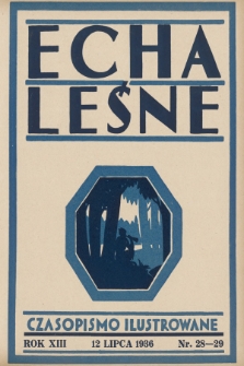 Echa Leśne : tygodnik ilustrowany : organ Związku Leśników R. P., Rodziny Leśnika i Przysposobienia Wojskowego Leśników. 1936, nr 28/29